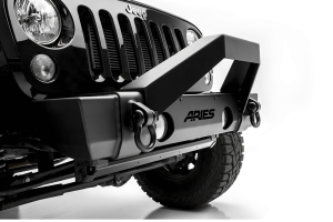 Aries Trail Crusher Bumper W/ Brush Guard - JK