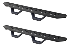 Go Rhino RB20 Running Boards w/ Drop Steps - Textured Black - JK 4Dr