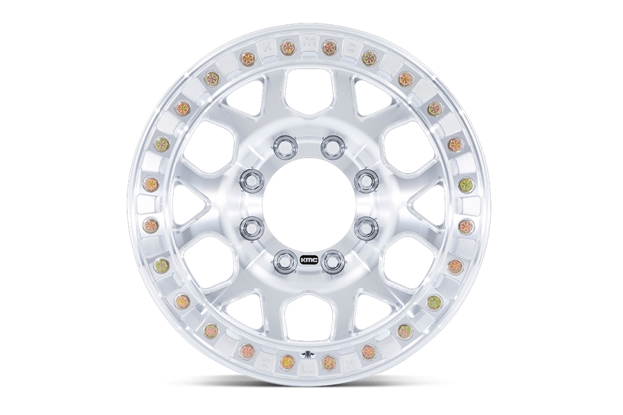 KMC Wheels KM450 Mesa Forged Slotted Beadlock Wheel, 17x9 8x6.5 - Machined