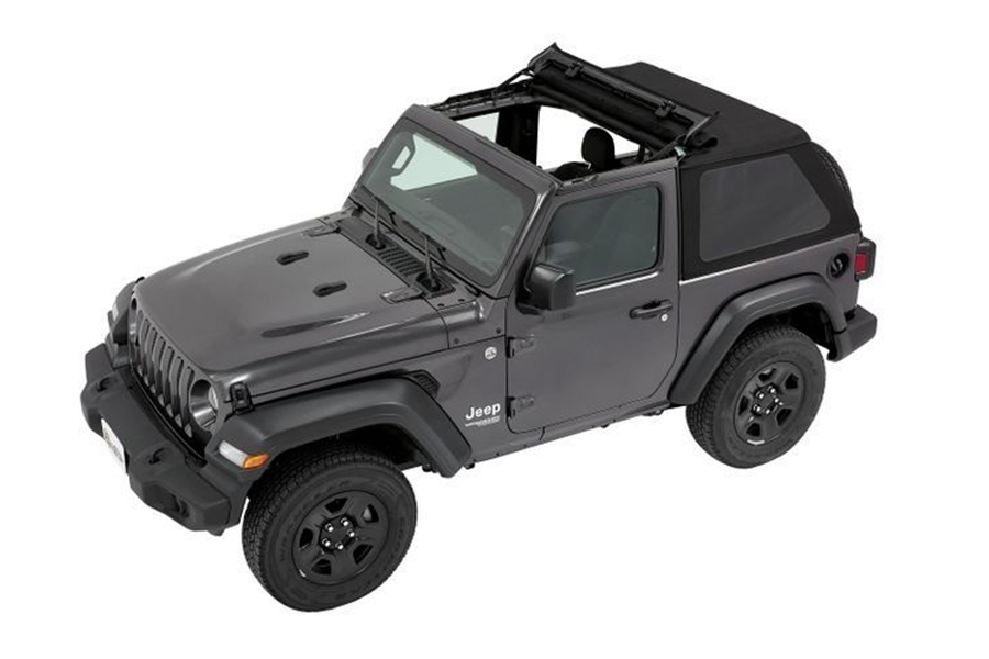 Bestop Trektop NX Slantback Soft Top, Black Twill - JL 2Dr