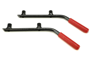 WD Automotive Grabars Rear Black w/Red Handles - JK 4dr