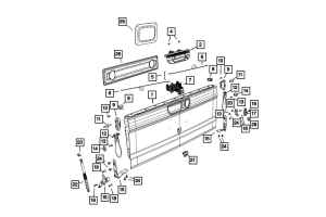 Mopar OEM Steel Tailgate - JT