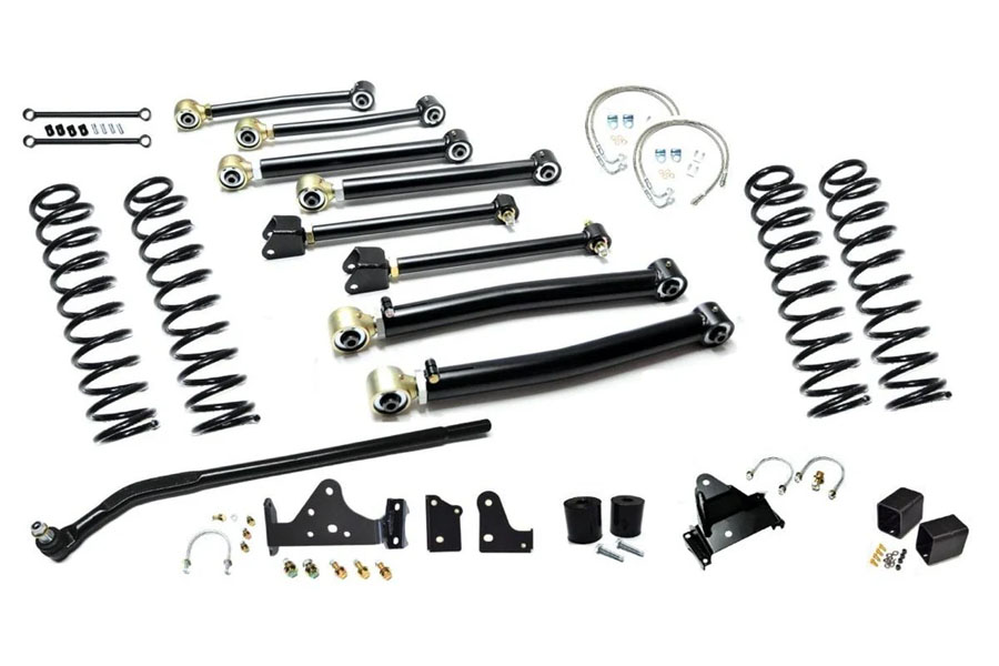 EVO Manufacturing 4in Enforcer Stage 3 Draglink Flip Kit Lift Kit w/ Shock Options  - JK