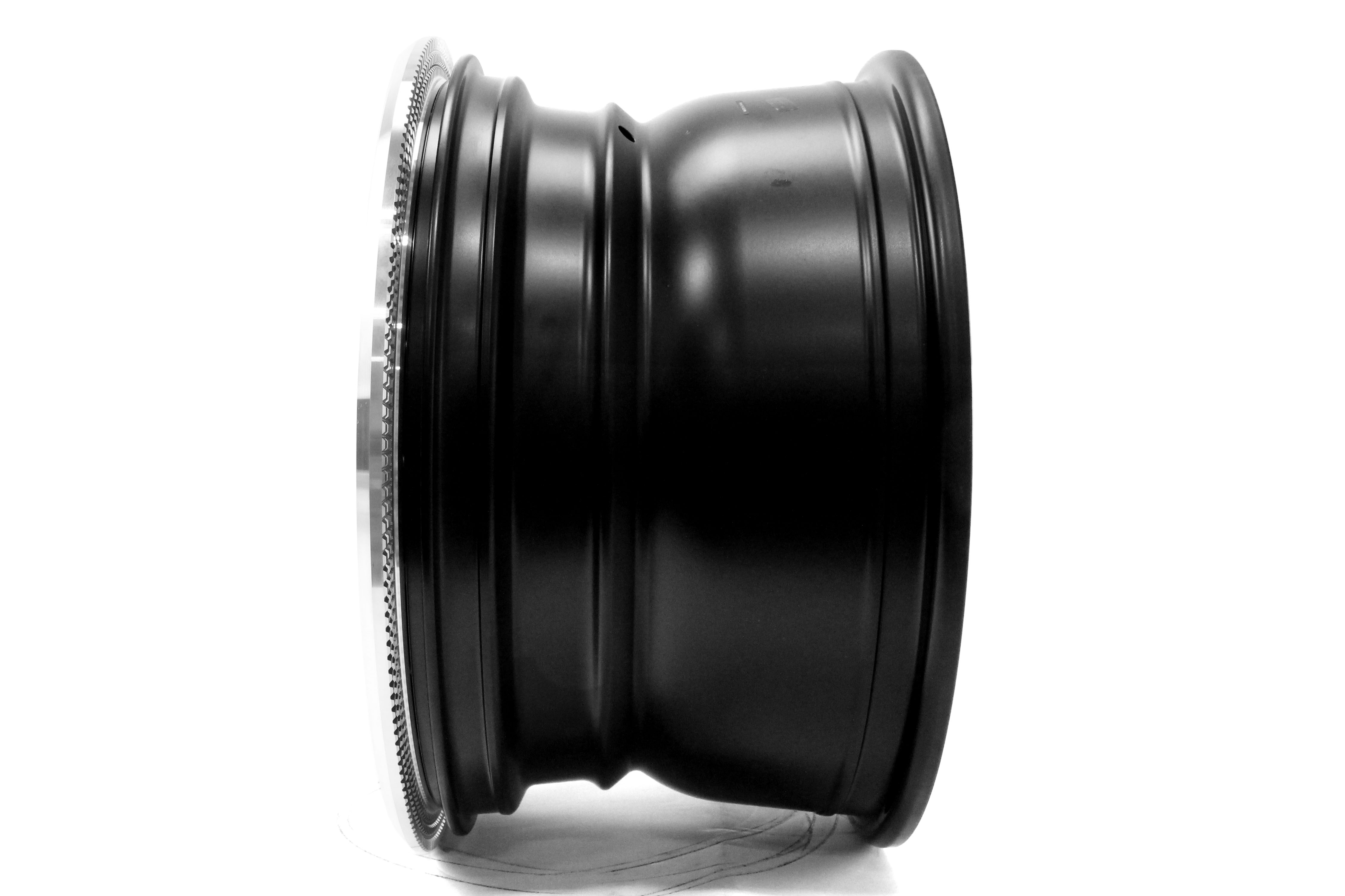 ATX Wheels Slab Series Wheel Black w/Machined Lip 17x9 5x5.5