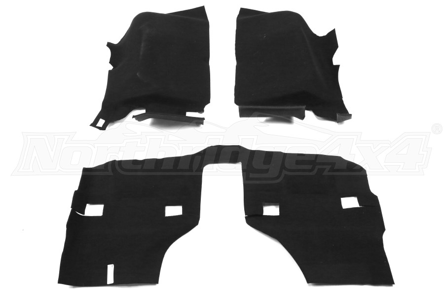 BedRug BedTred Jeep Floor Liner - 2011+ JK 2 Door Front 3 Pc Floor Kit