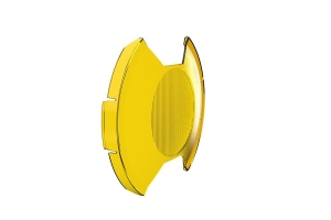 KC HiLiTES SlimLite 8in LED Light Shield, SAE Driving - Yellow