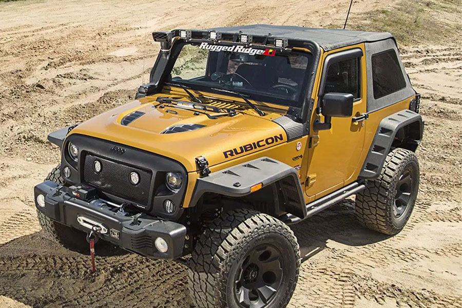 Rugged Ridge Bowless Soft Top, Black Diamond - JK 2dr