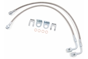 Zone Offroad Rear Stainless Brake Lines - 4in-6in Lift - JK