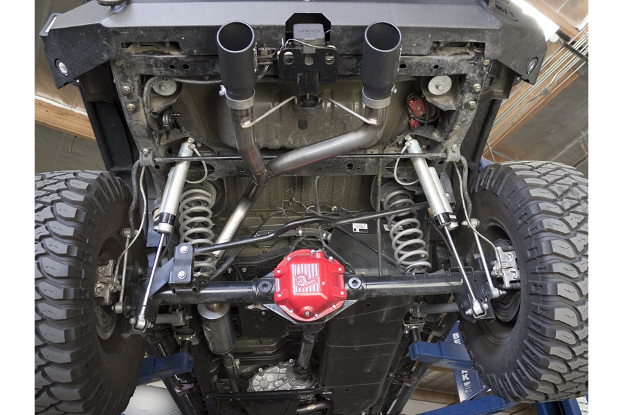 aFe POWER Rebel Series 2.5in Cat-Back Exhaust System w/ Black Tip  - JK 