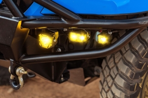 Morimoto 2Banger LED Pods, HXB Combo Beam, Pair, Yellow
