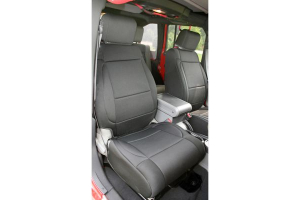 Rugged Ridge Front Seat Covers Black/Black - JK 2007-10