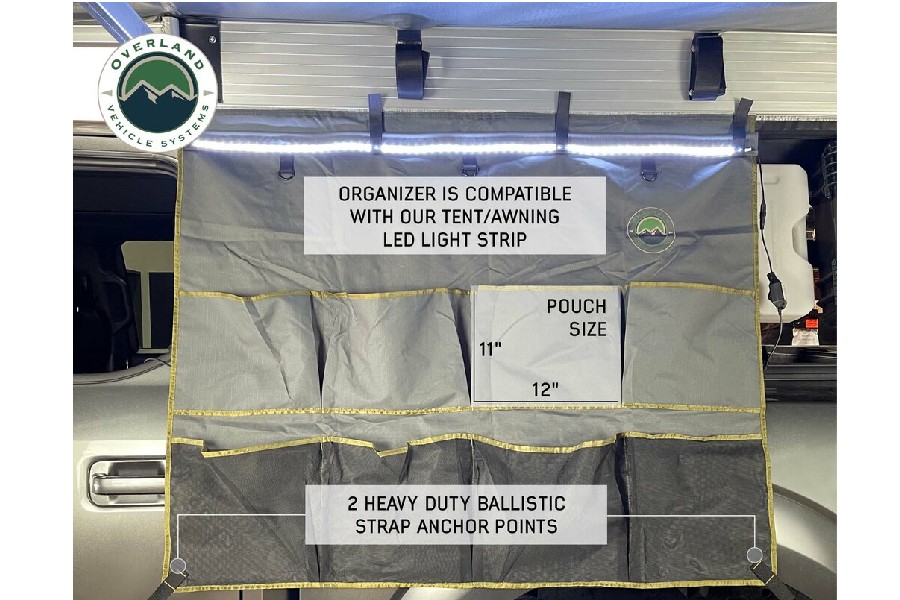 Overland Vehicle Systems Roof Top Tent /Awning Camp Organizer 