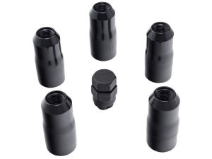 Rugged Ridge 14x1.5 Wheel Locks, Black 5 pieces - JT/JL