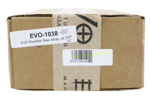 EVO Manufacturing Rockstar Rear Skids for Dynatrac 60 Bare Metal - JK
