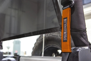 SpiderWebShade Seatbelt Silencers - Orange - JK 2Dr