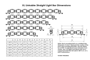 BAJA DESIGNS XL LINKABLE, 4 XL CLEAR LED LIGHT BAR