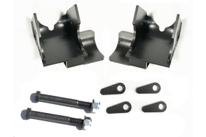 Rock Hard 4x4 Bolt-On Rear Lower Control Arm Skid Plates with Shock Mount Skids - TJ/LJ