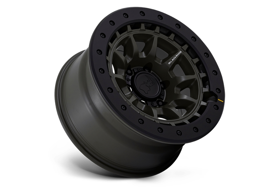 Black Rhino Tusk Wheel, 17x8.5 5x5 -10 - Olive Green - JT/JL/JK