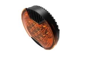 KC HiLiTES SlimLite 8in LED Light Shield - Amber
