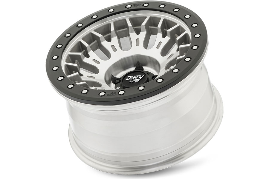 Dirty Life DT-3 9317 Series Beadlock Wheel, 17x9 5x5 -12mm - Machined - JT/JL/JK