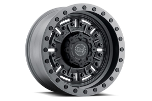 Black Rhino Abrams Wheel, 17x8.5 6x139 - Textured Matte Gunmetal  - Ford Bronco