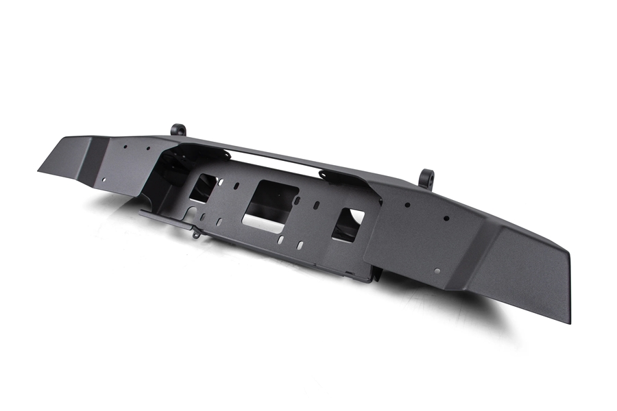 Crawltek Pyro Front Mid-Width Bumper, Steel - Black - JT/JL