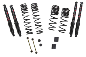 Skyjacker Suspension 1in - 1.5in Dual Rate-Long Travel Lift Kit System with Black MAX Shocks - JL RUBICON