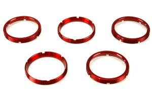 KC HiLiTES Flex Series Bezels Red 5 Pack