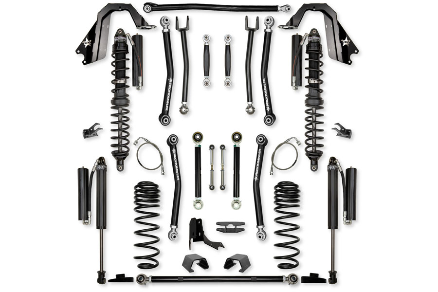 Rock Krawler 4.5in X Factor 'No Limits' Coil-Over Lift Kit - Comp System Stage 1 ( Part Number: JT45NL-CS)