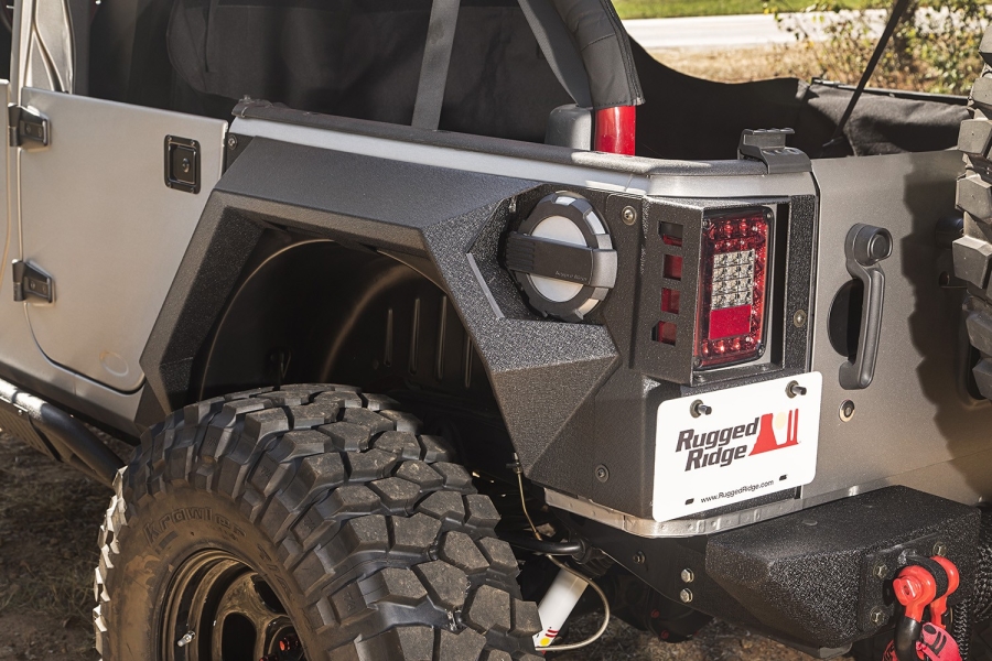 Jeep Jk 4dr Rugged Ridge Xhd Rear Armor Fenders Jeep Unlimited Rubicon 2007 2018 11615 02 Northridge4x4