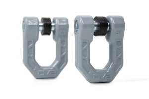 DV8 Offroad Elite Series D-Ring Shackles, Gray - Pair