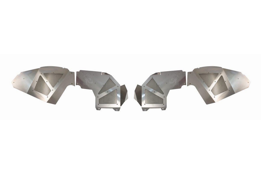 Fishbone Offroad Legacy Series Front Inner Fenders - Aluminum Raw  - JT/JL