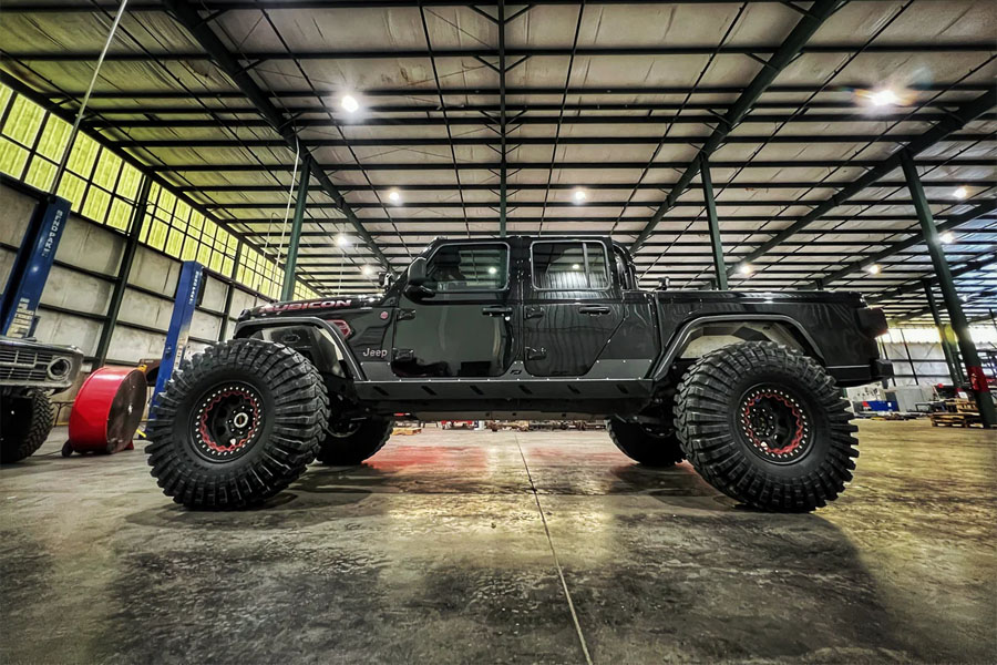 Motobilt Crusher Rear Fender Flares - Bare Steel - JT