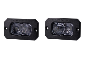 Diode Dynamics SS2 Sport Flush LED Pods - White/Amber Fog 