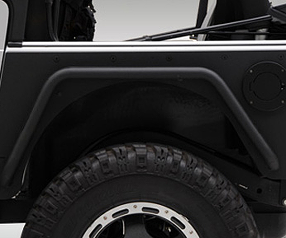 Smittybilt XRC Fender Flares Rear Black - LJ/TJ