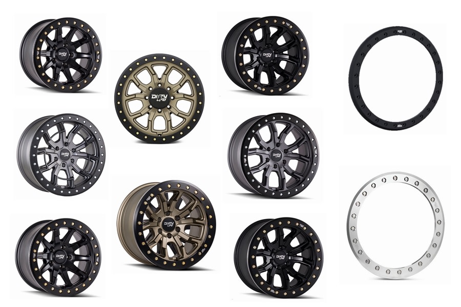 Dirty Life DT Series Beadlock Wheel and Ring Package - JT/JL/JK