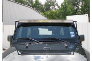 NFab Light Mounting System 50 Series Windshield 50in Light Bar Mount - JK