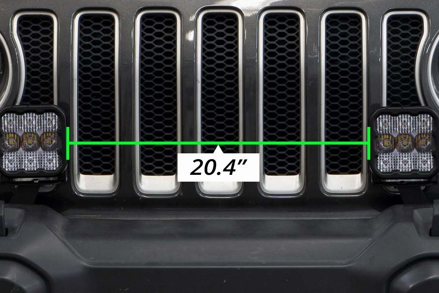 Diode Dynamics SS5 CrossLink Bumper Lightbar Kit, Sport Yellow Driving - JL