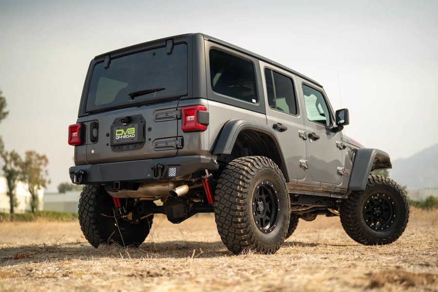 DV8 Offroad Spare Tire Delete w/ Camera Mount - JL