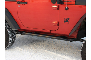 JCR Offroad Classic Rock Sliders Black - JK