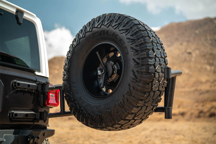 DV8 Offroad Body Mounted Tire Carrier  - JL