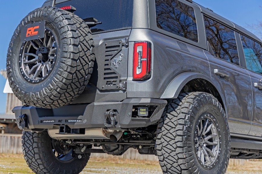 Rough Country Rear Bumper, Without LED Lights - Bronco 2021+