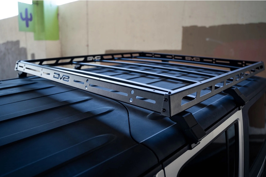 DV8 Offroad Half-Length Roof Rack - JK 4Dr w/ OEM Hardtop
