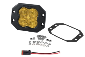 Diode Dynamics SS3 Sport Flush Mount LED Pod, ABL Yellow - SAE Fog