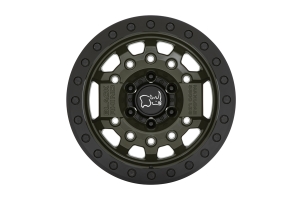 Black Rhino Avenger Beadlock Wheel, 17x8.5 5x5 - OD Green - JT/JL/JK