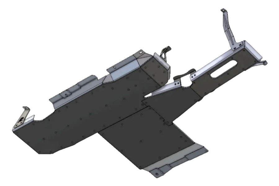 Next Venture Motorsports Aluminum Belly Skid - Bare - 2021+ JL 2DR 3.6L