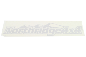 Northridge4x4 Sticker Silver 24in