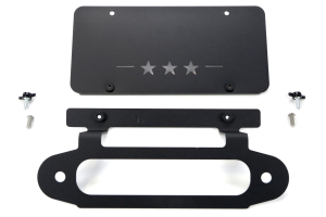 jeep wrangler front license plate mount