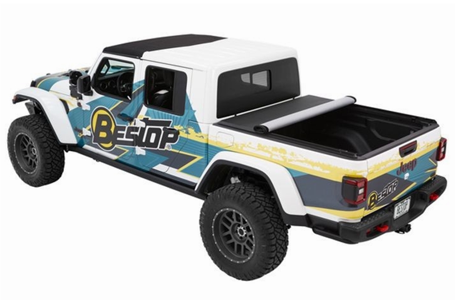 Bestop EZ-Roll Soft Tonneau Cover - Black Twill  - JT
