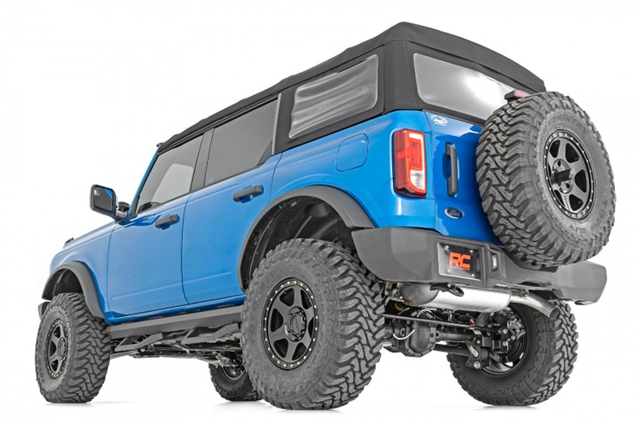 Rough Country SRX2 Aluminum Side Steps - Bronco 4dr 2021+
